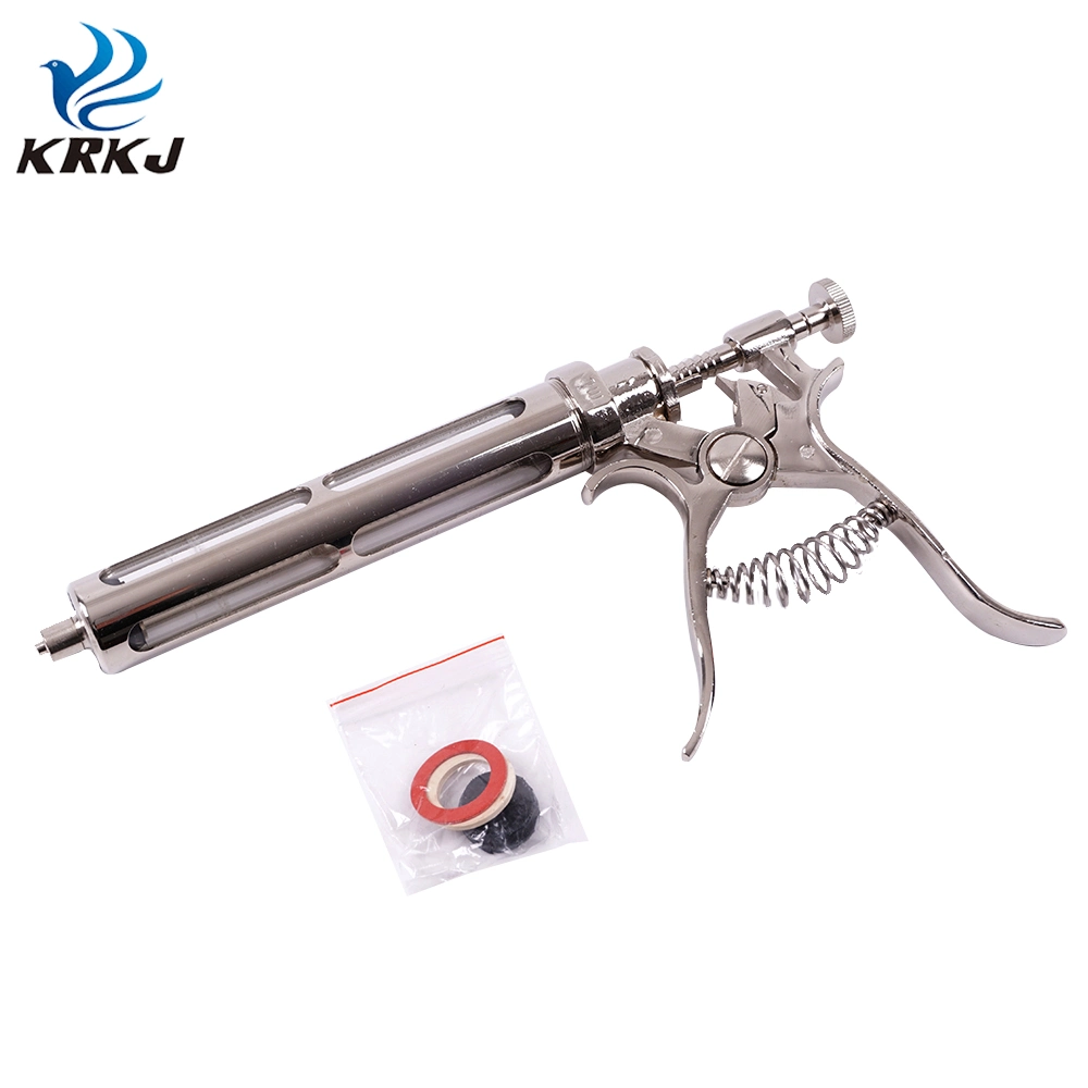 30ml 50ml Full Barrel Material Pistol Continuous Injection Syringe Medical for Big Animal