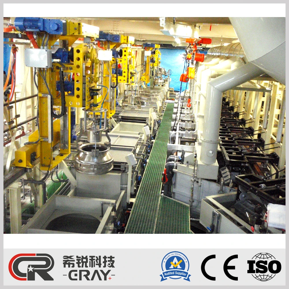 Automatic Side Arm Type Barrel Plating Post Processing Line Automotive Part Plating Line