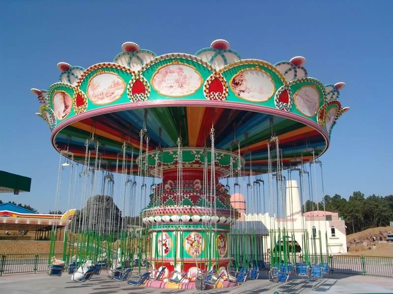 Luxury Playground Equipment Rides Swing Rotation Carousel Flying Chair for Outdoor Playground