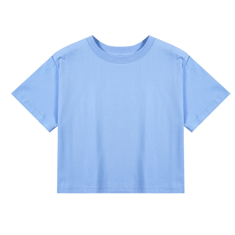 Personalisierbare Damen-T-Shirt Blank T-Shirts Rundhalsausschnitt Custom T Hemd