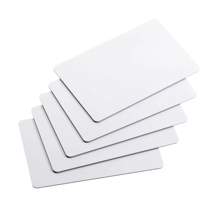 Tarjeta de PVC blanco de plástico blanco para imprimir la tarjeta fotográfica de inyección de tinta