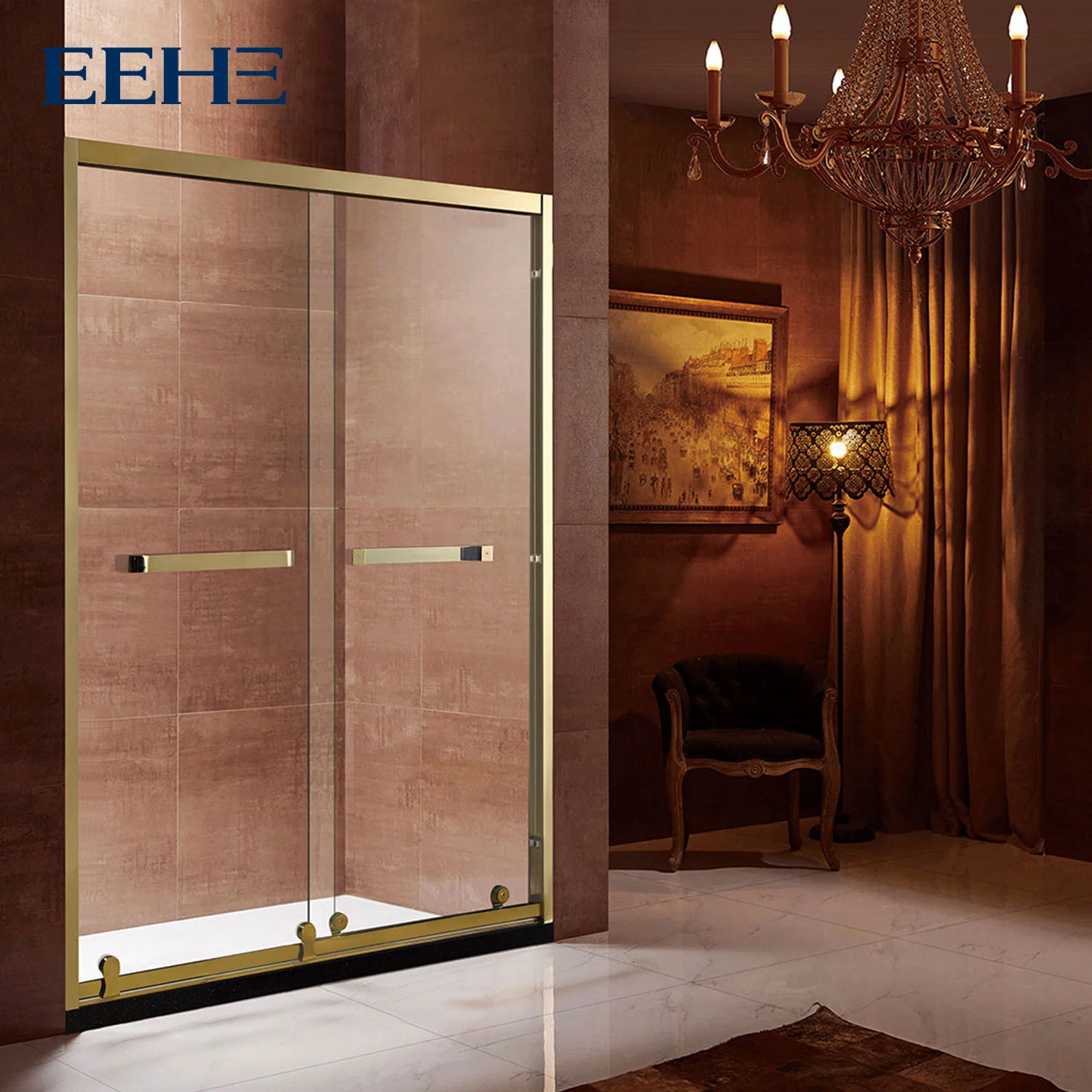 High quality/High cost performance Stainless Steel Frame Shower Enclosure