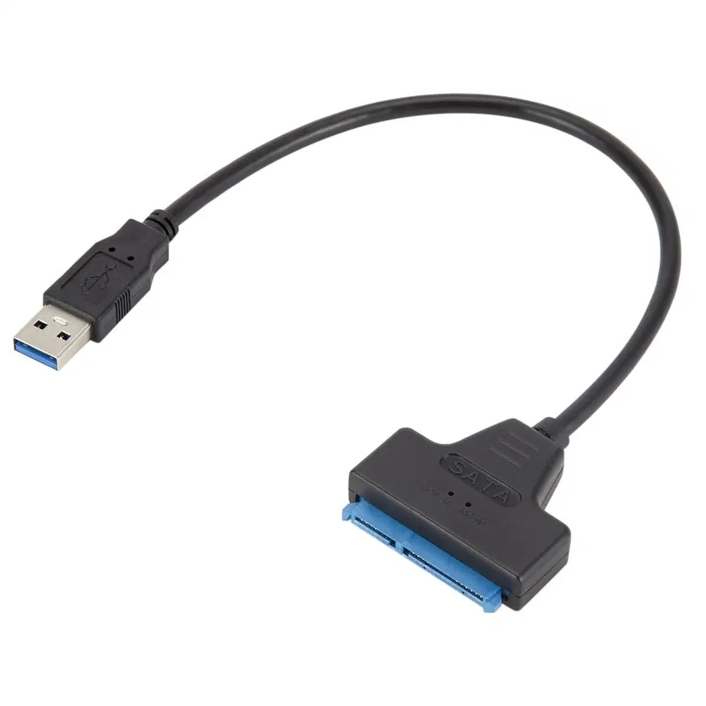 Precio de fábrica mejor venta USB 3,0 cable disco duro externo Convertidor USB a SATA 22pin de serie disco duro para 2,5" HDD/SSD