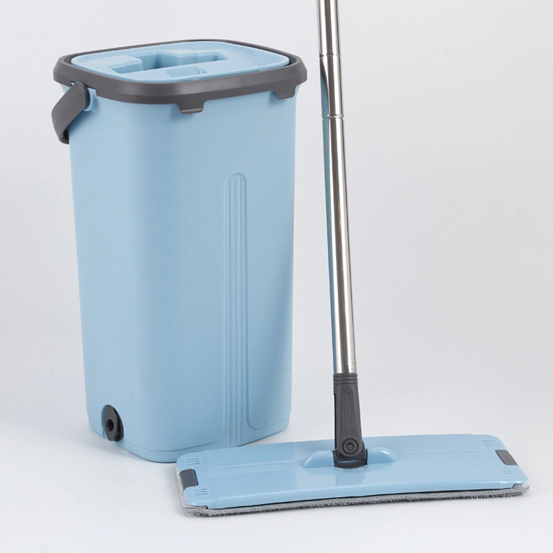 Portable Hand-Washing Flat Mop Set with a Bucket