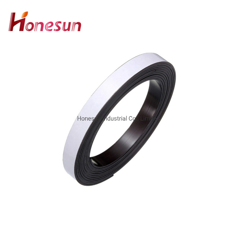 Adhesive Magnetic Tape Anisotropic Paper Magnet Custom Fridge Magnet Magnetic Strip Rubber Magnet in Roll Custom Size 1mm 1.5mm 2mm 2.5mm