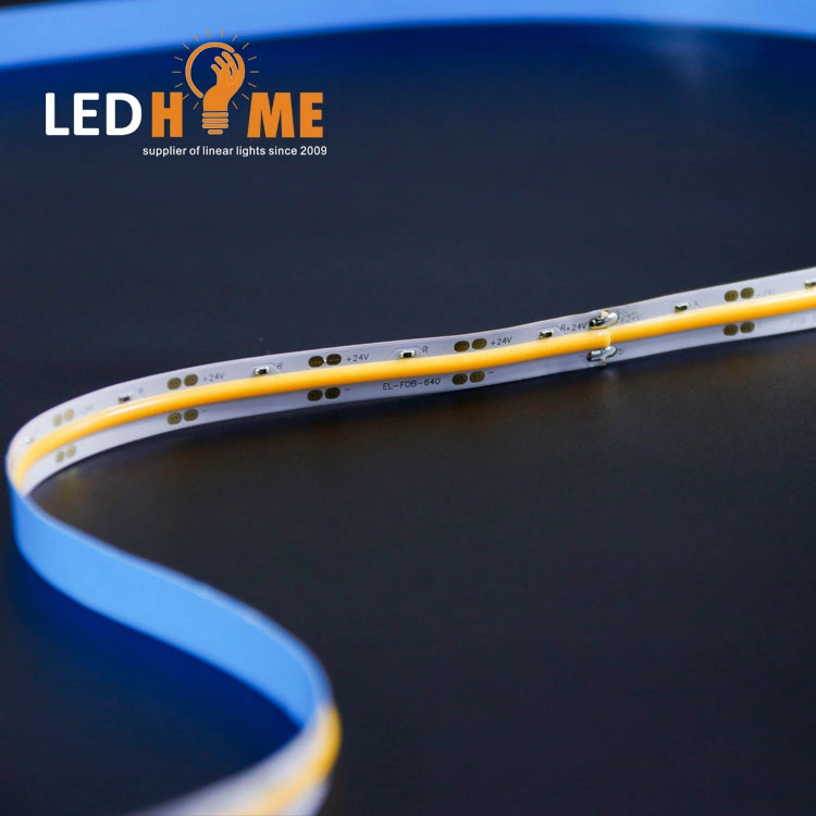 High Lumens IP20 COB LED Strip 24V LED Stripe for Decoration 2700K 3000K 4000K 6000K