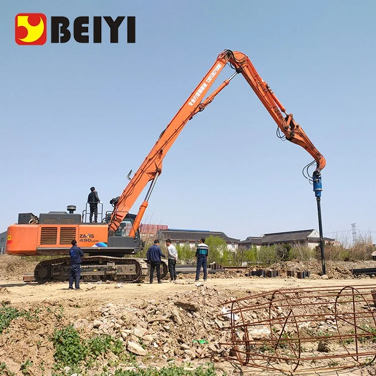 Beiyi Excavator Drilling Auger Hydraulic Earth Auger Drill Bit Attachment Tree Planting Hole Digger Earth Drill