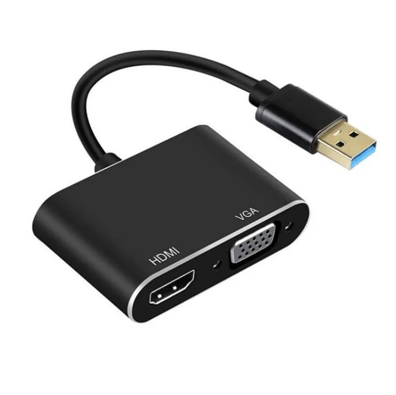 Ports USB 3.0 vers HDMI/VGA/DVI, permettant un affichage HD jusqu'À 1080P