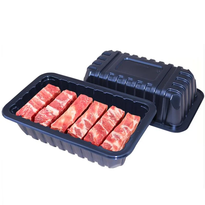 Totalmente automático Pet placas de plástico pequeñas Maquinaria de Caja de carne Termoformado Blíster