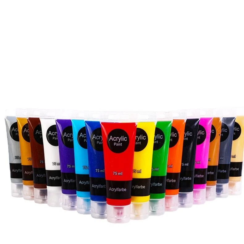 12PCS 75ml Tube High Quality Acrylic Color Paint