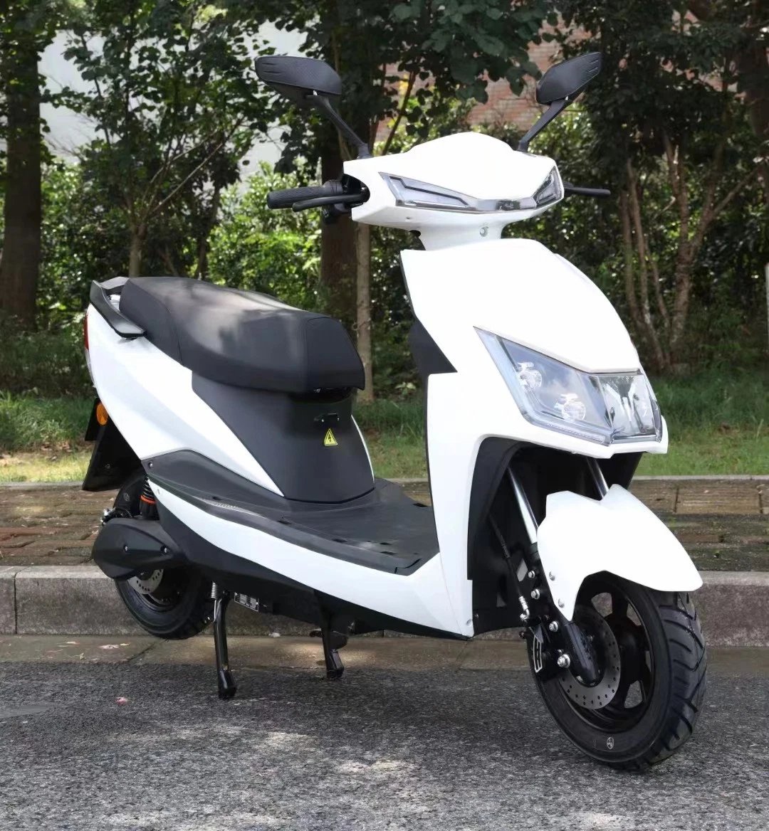 Doble rueda de aluminio ampliado motocicleta eléctrica Quitar la batería Seguridad Luz trasera 800W Nuevo diseño de scooter eléctrico de motor mini