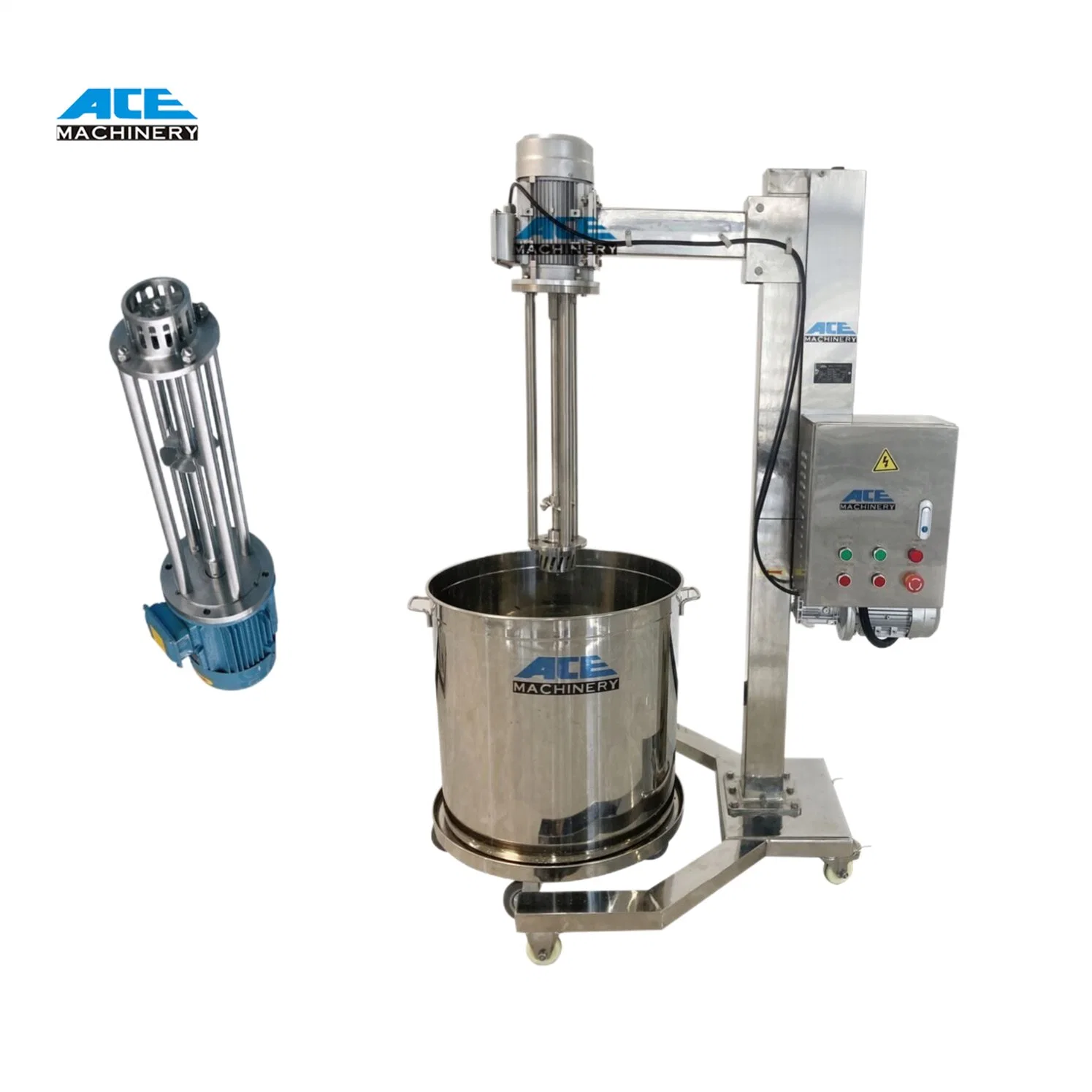 Chemical Pharmaceutical Cosmetic Machinery High Sheer Homogenizer Prices Lab Cosmetic Cream Mixer