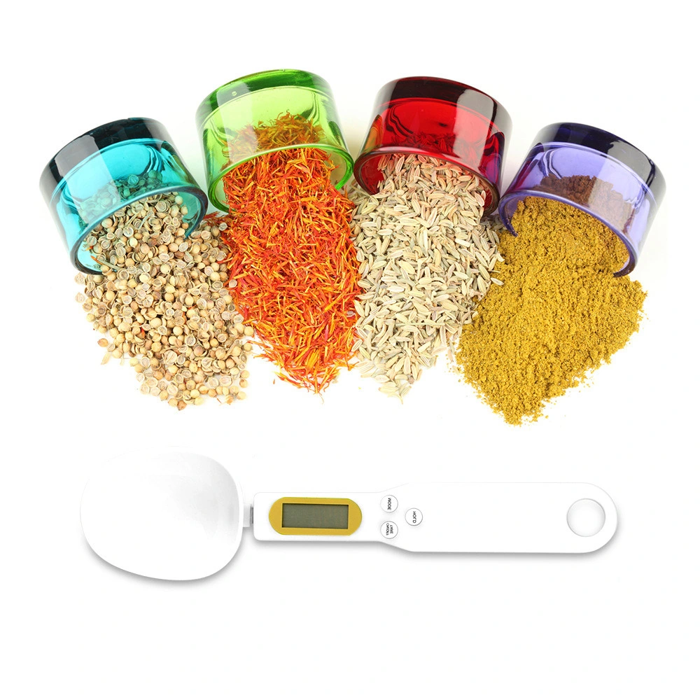 Digital Measuring Spoons with Scale for Cooking Kitchen Scale Tools Liquid Bulk Food Tea Flour Spices Medicine More LCD Display Esg11347