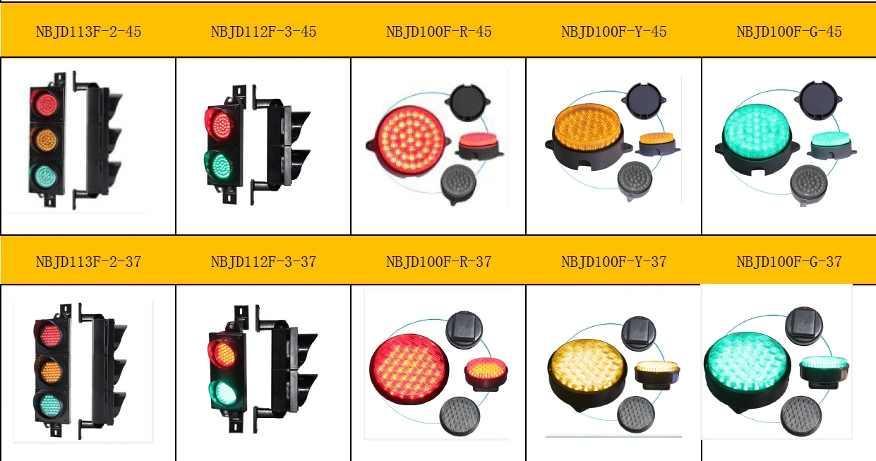 Top Quality Solar-Powered Traffic Light / LED Amber Flashing Light