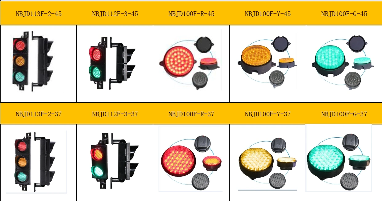 Feu de circulation solaire de qualité supérieure / feu clignotant orange à LED