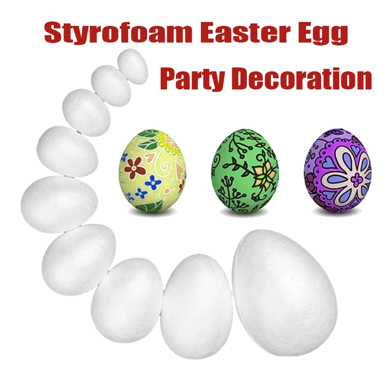 6cm Craft Styrofoam Easter Egg DIY Foam Egg for Holiday Party Decoration Easter Ornament