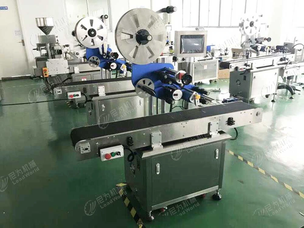 Automated Carton Box Top Plane Side Plane Sticking Labeling Machine Machine