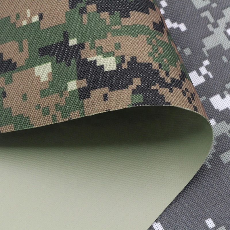 900D PVC poliéster Oxford Digital Printing tela Camo