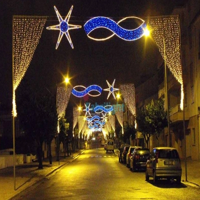 Outdoor Christmas Light LED Across Street Motif Light Street Decoration