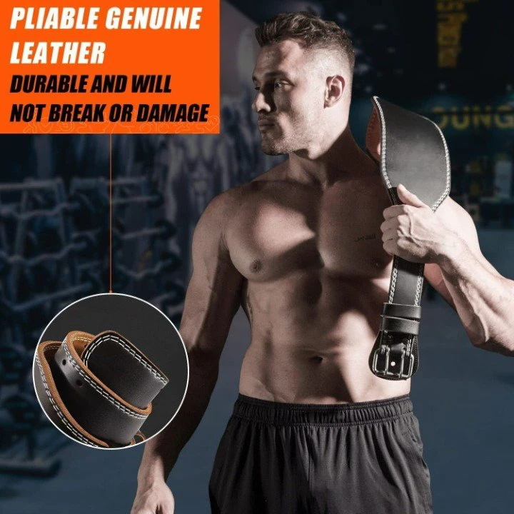 Popular Design Genuine Leather Weight Lifting Belt Heavy Duty