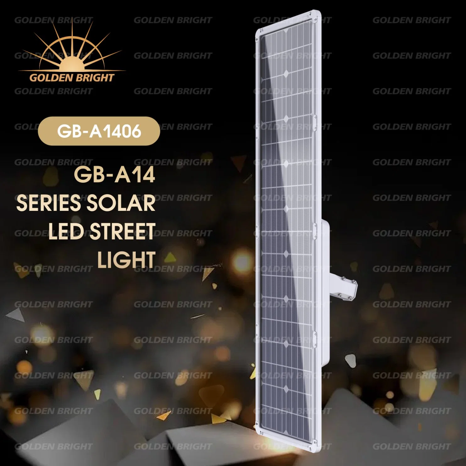 Factory 100 W LED de controlo remoto à prova de água para exterior IP66 Solar Street Iluminação de paisagem