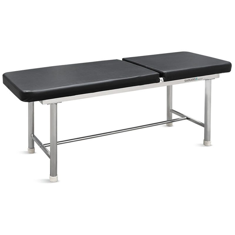 X09 Saikang Economic Hospital Exam Couch Bed Stainless Steel Foldable Patient Medical Examination Table Price