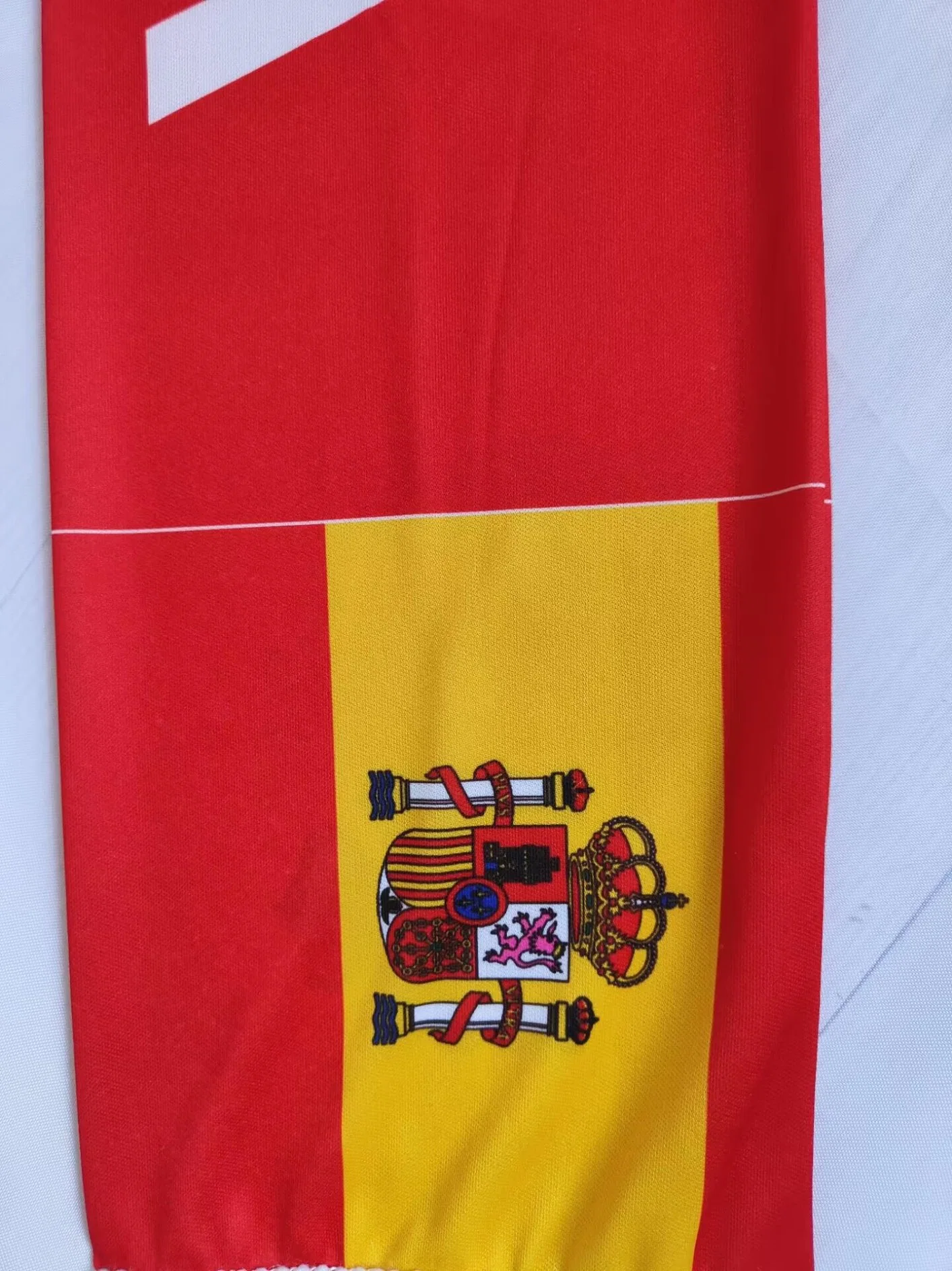 Bufanda de impresión personalizado Diseño personalizado de poliéster y el tamaño aficionado al fútbol Fútbol Bufanda Bufanda del ventilador
