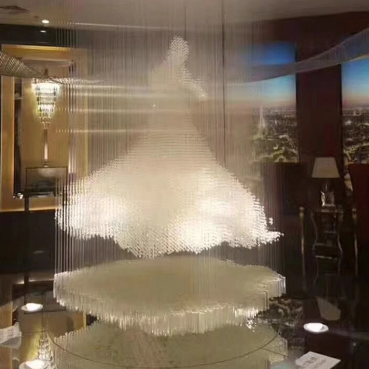 Lustre en cristal de luxe personnalisé Hôtel Salle de banquet Villa