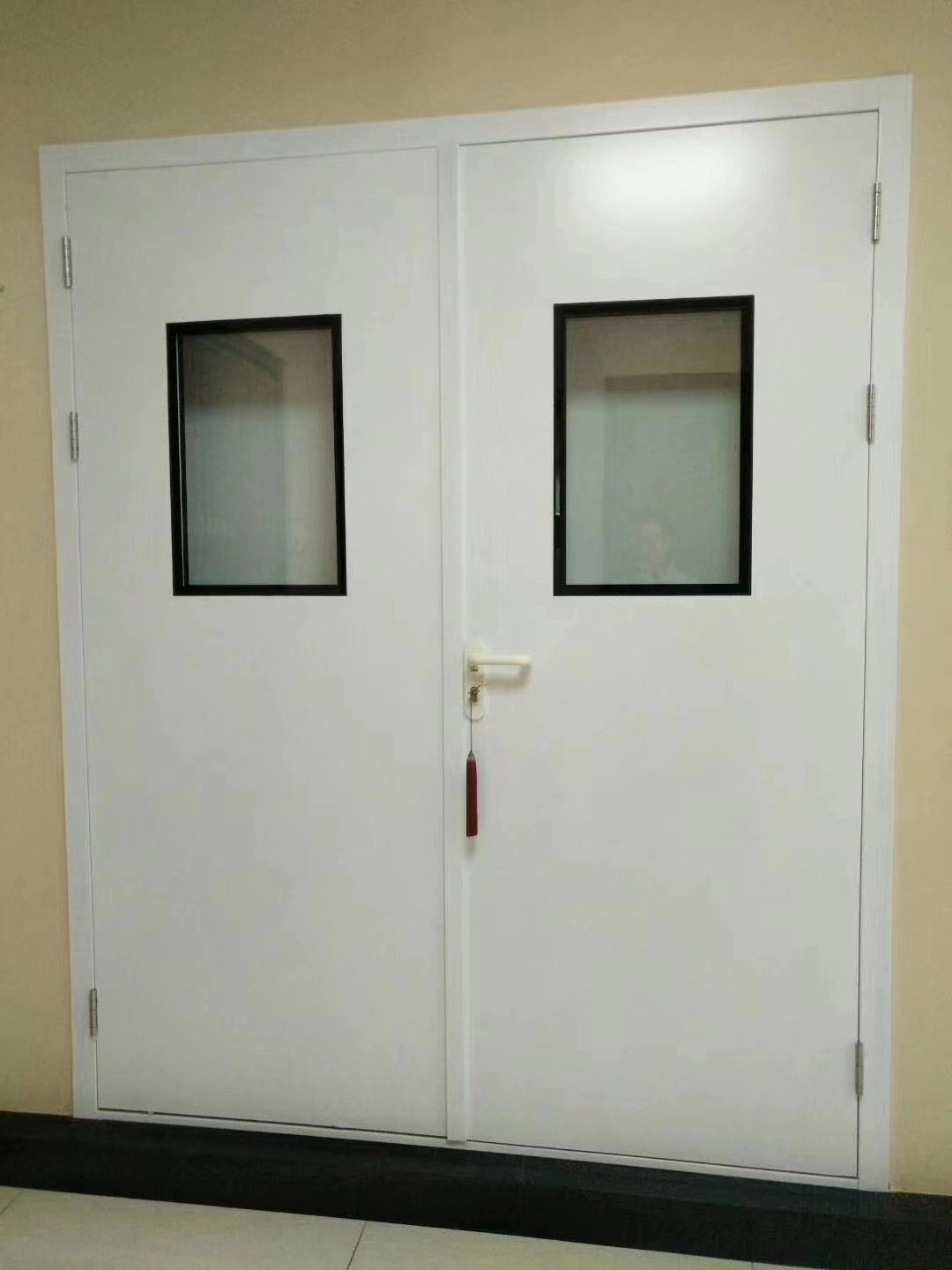 Factory Cheap Steel Fire Rated Door Insulated Single Leaf Security Fireproof Interior Door for Hotel Mall School Building