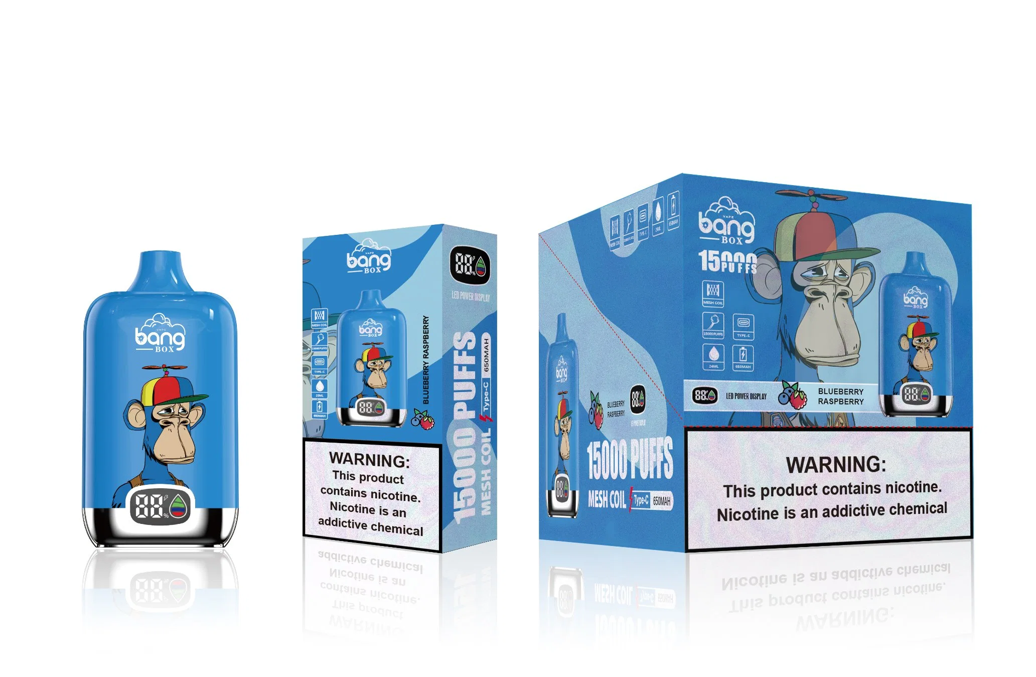 Bang Original Randm Tornado Digital Box 12000/12K Puffs 18ml 20ml Disposable/Chargeable Vape