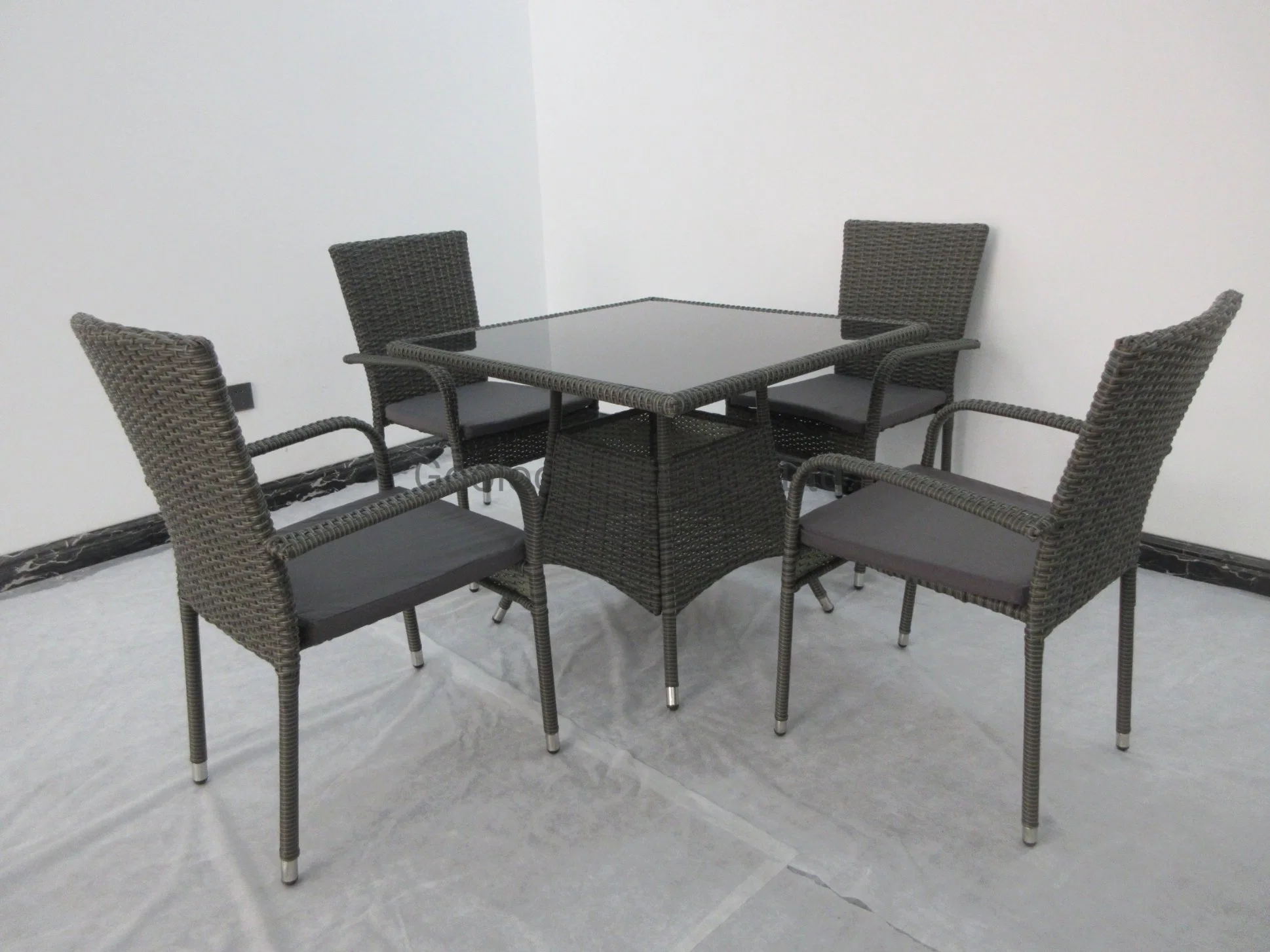 Conjunto de mesa de café interna para uso no Exterior de ratã e Saldos quentes