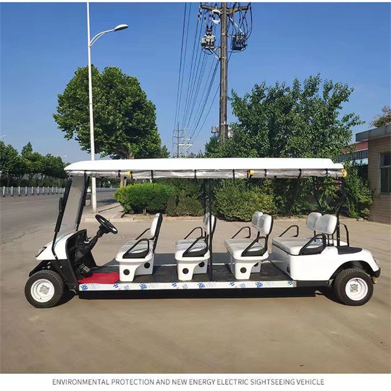 Best Price Battery Powered Electric Buggy Golf Cart 10 Seats Vehicle with CE Certificate