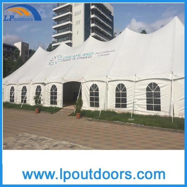 12X36m Outdoor Steel Frame High Peak Marquee Peg Pole Tent for Wedding