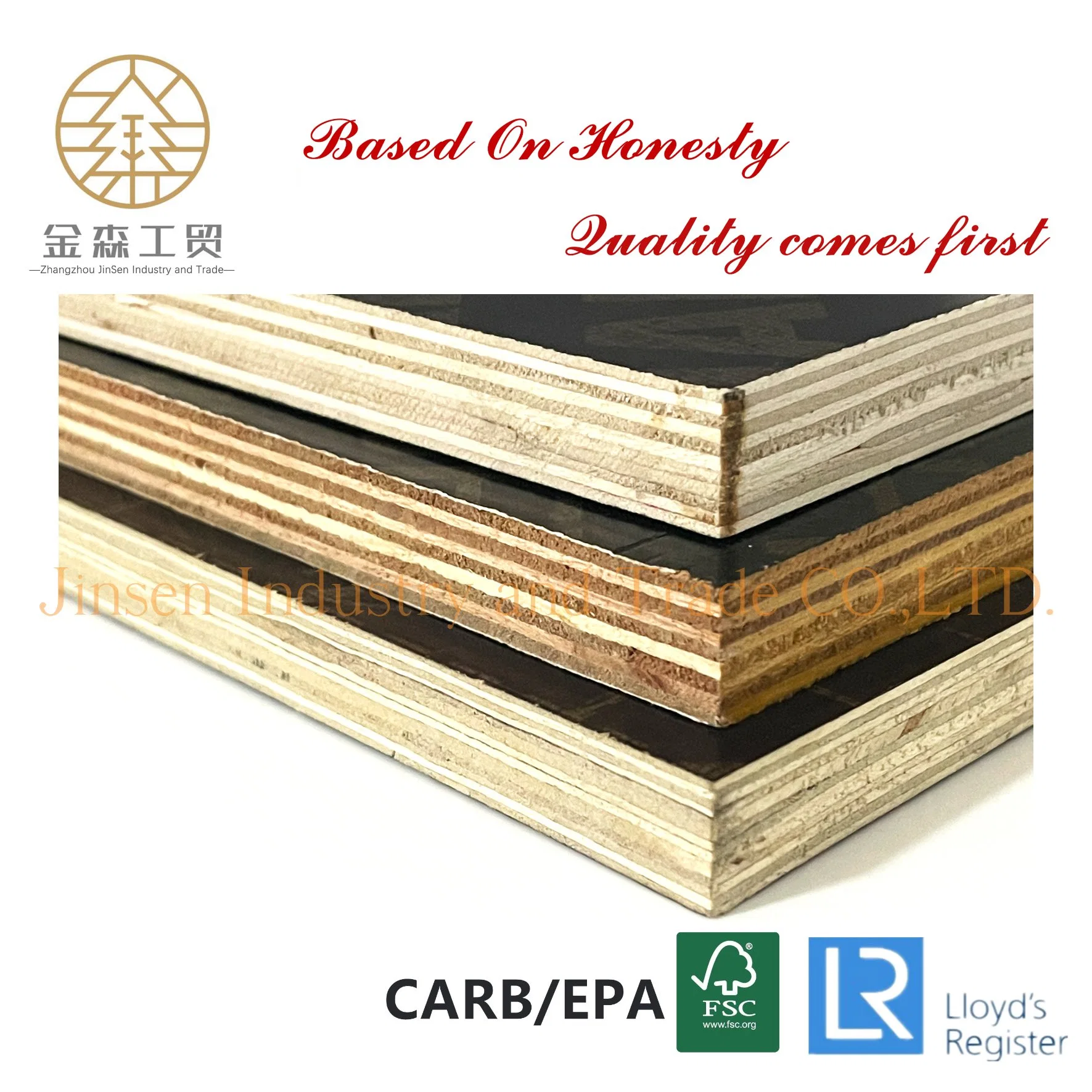 1220mmx2440mm 15mm Waterproof Construcation Board WBP Glue Film Faced Plywood Used for Building