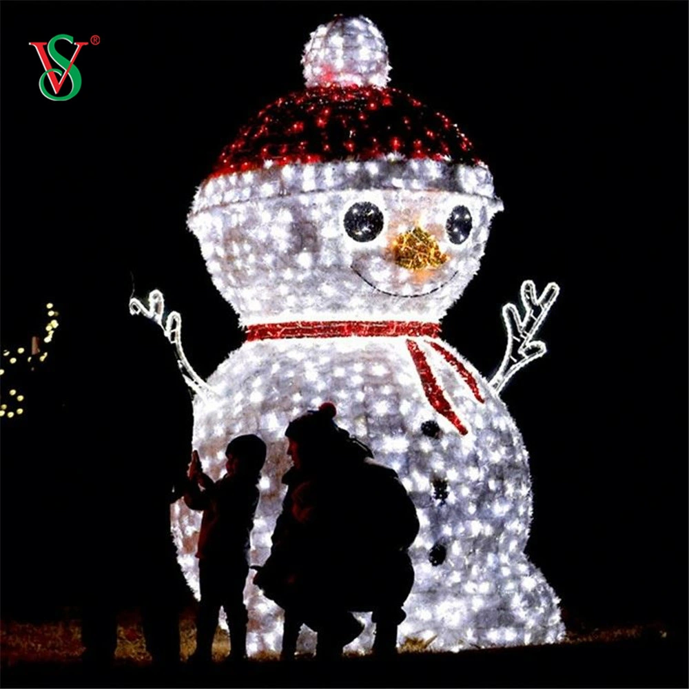 LED 3D Santa Claus Snowman Motif Light for Christmas New Year Decoration