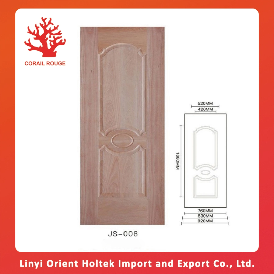 Best Choose Various Colors MDF Smooth Door Skin Wood Veneer Door Skin