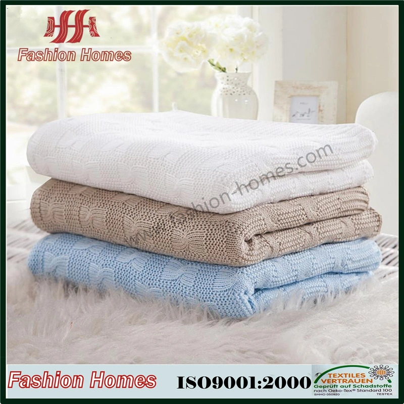 Home Decor Throw Knit Weighted Super Softblanket with Cushion Cover Set Bedding