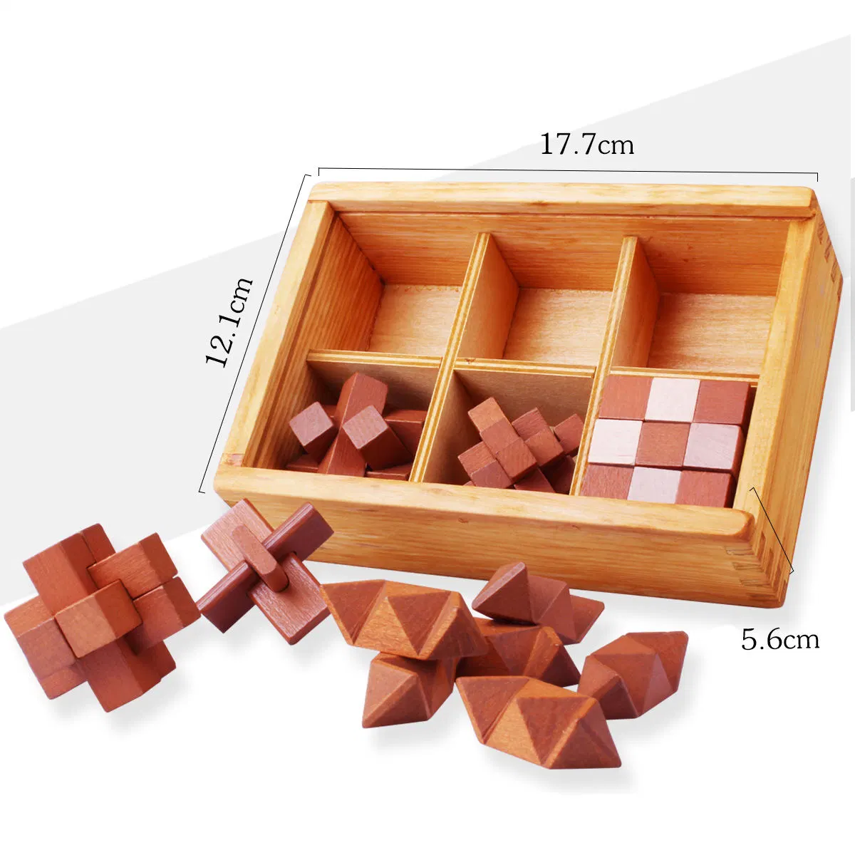 Hotsale haya 3D hecha a mano Vintage Ming Lock Luban Lock de madera Adultos Puzzle niños juguete Educativo