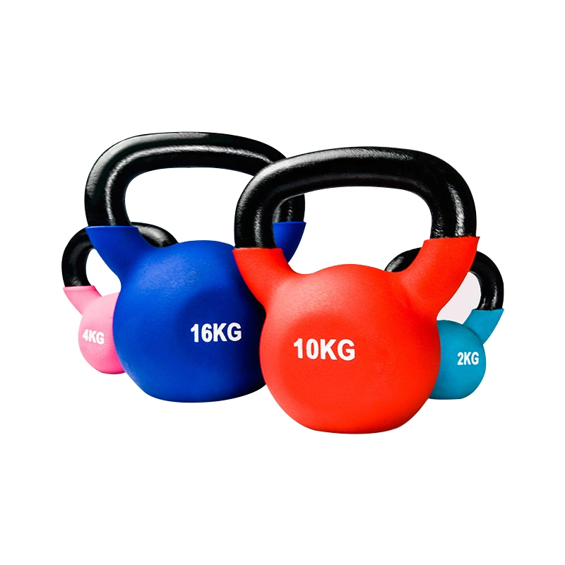 Mayorista de fabricación china Gym Fitness recubierto de PVC color Kettlebell Kettlebells vinilo