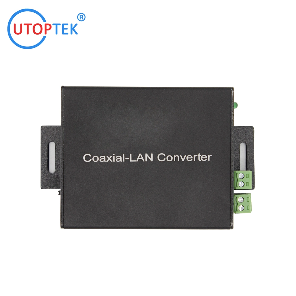 Vente chaude Convertisseur vidéo IP Ethernet sur Coaxial/Twisted Pair, Convertisseur Coaxial-LAN 1,5 km pour la sécurité CCTV.