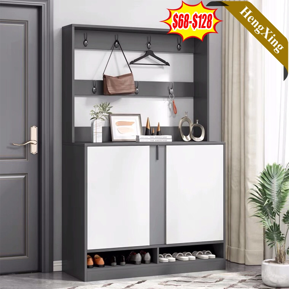 Bedroom Living Room Wood Furniture Simple Storage Foldable Wardrobe Display Hall Cabinet Shoe Rack