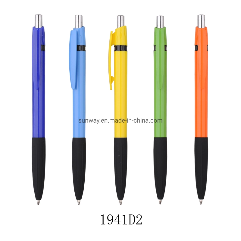 Pen Factory Blue Plastic Personalized Logo Advertising Ball Point Pen