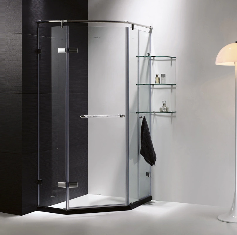 Shower Bathroom Diamond Sharpe Three Tempered Glass