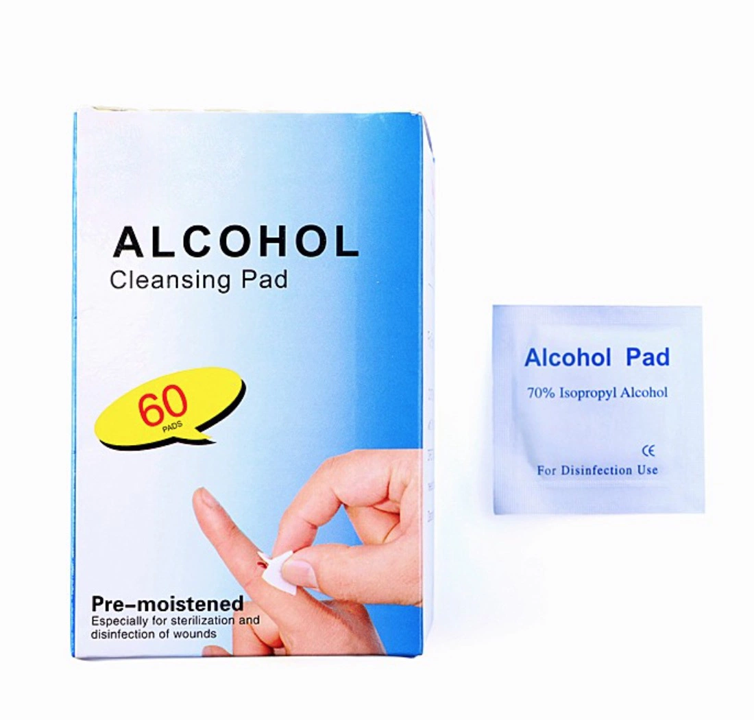 Best Price Individually Packaging with 70-75% Isopropyl Alcohol Sterile Alcohol Cleaning Wipes Pads