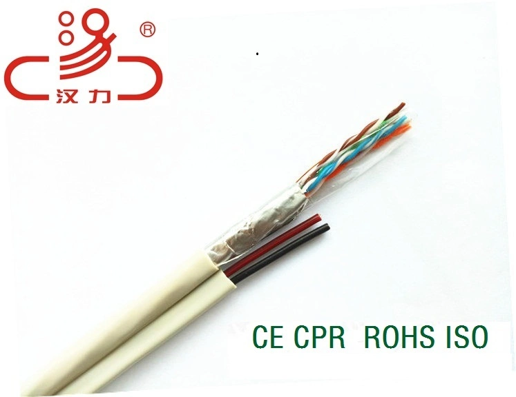 Cat5e 4pair + 2c Power Wire Communication Cable