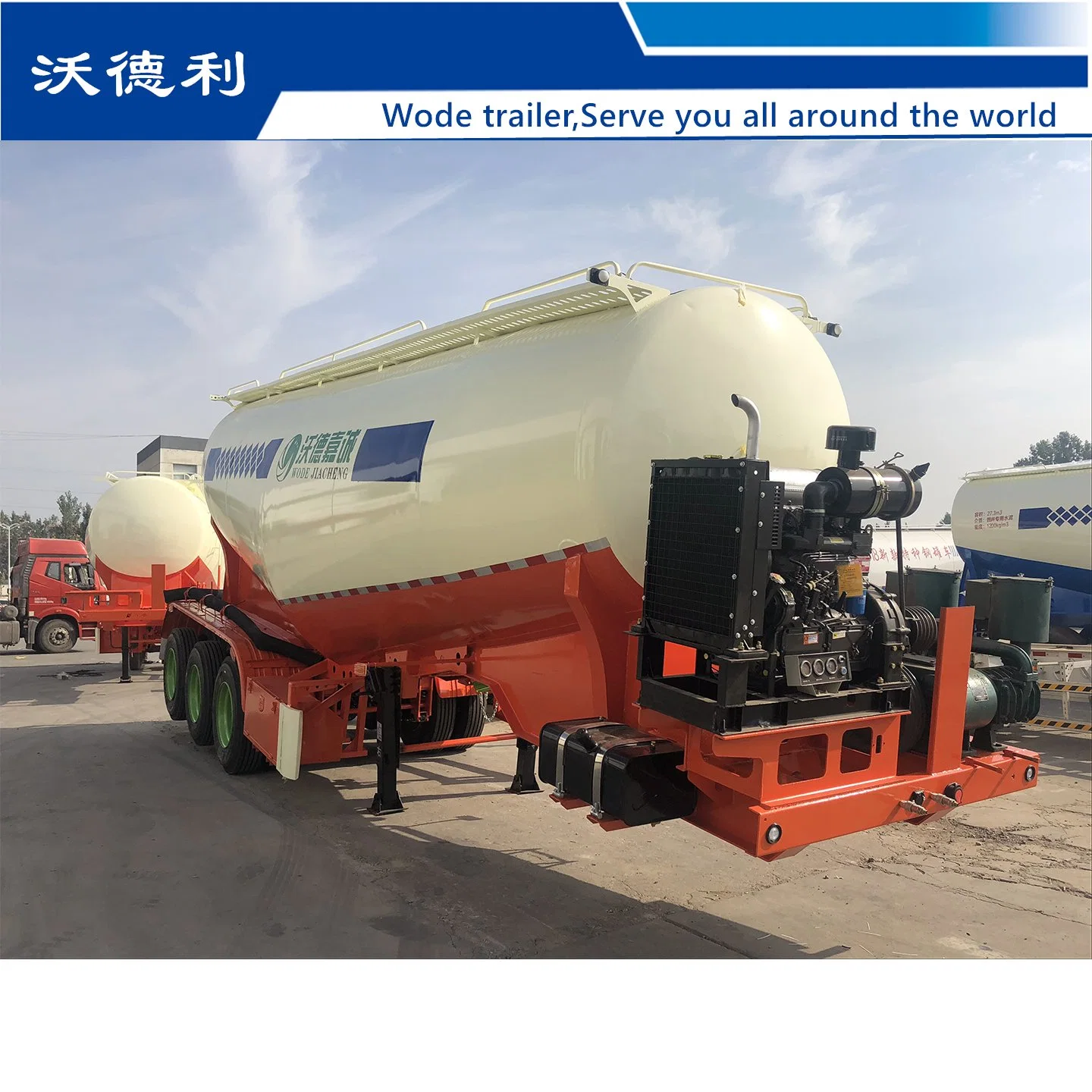 60ton 50cbm Lime Powder Transporte Tanker