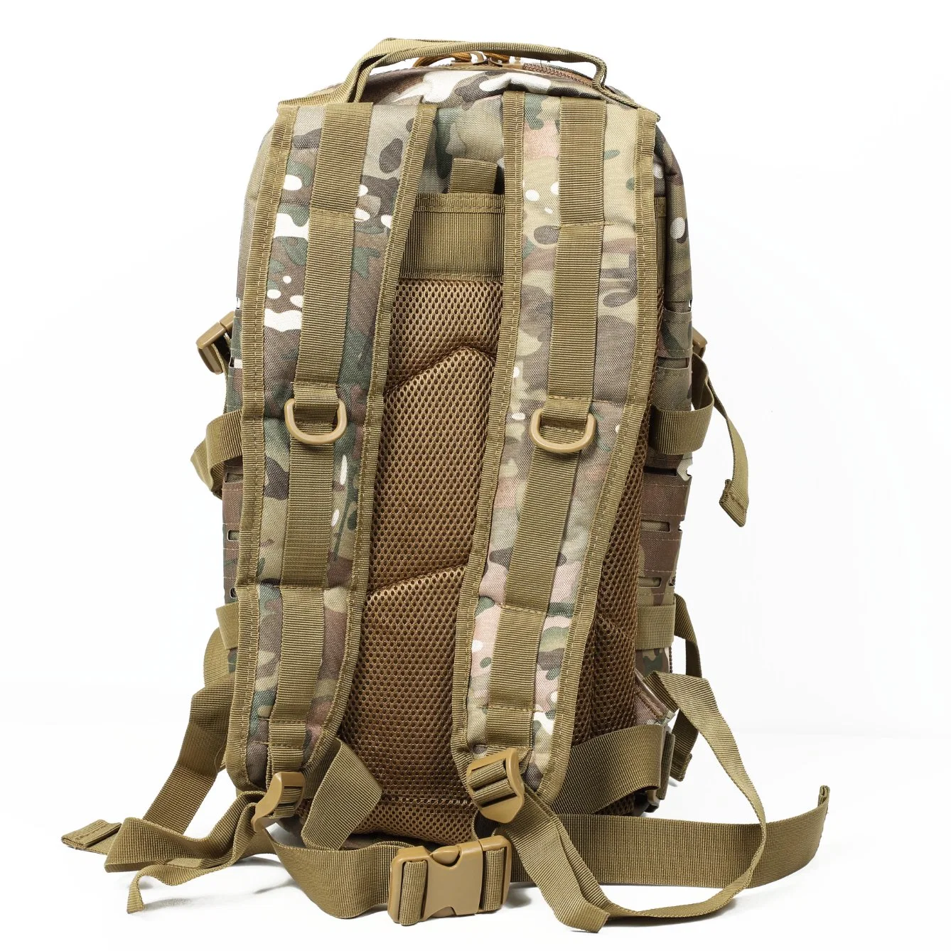 Jinteng ofrece bolsas deportivas al aire libre Molle de seguridad, equipos tácticos de camping, senderismo, viajes, combate y mochilas de camuflaje de 25L.