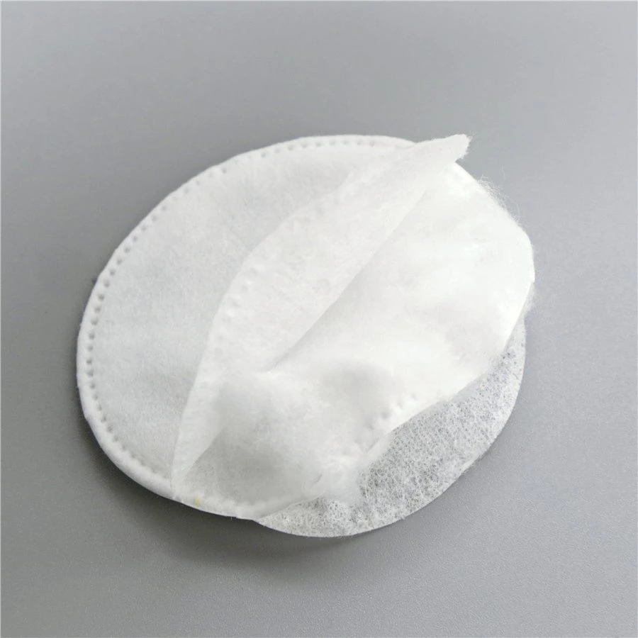 Cosmética almohadillas de algodón cosido Factoy