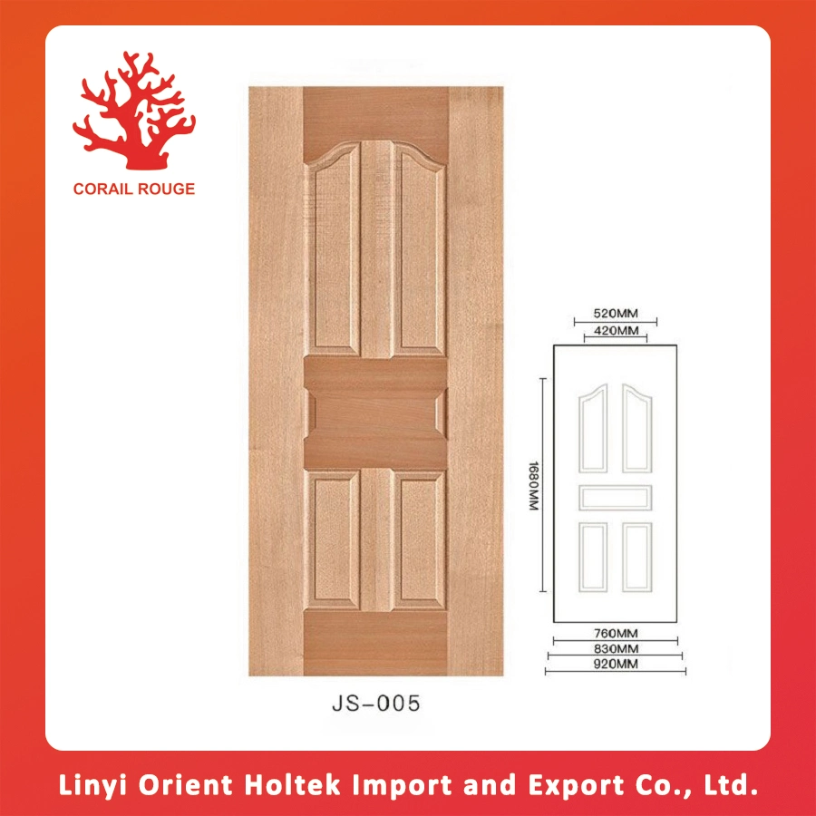 Best Choose Various Colors MDF Smooth Door Skin Wood Veneer Door Skin