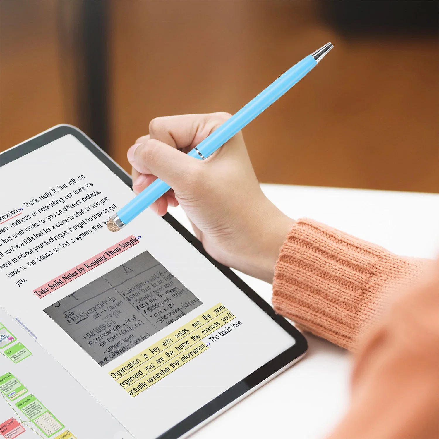 Lápiz táctil para teléfonos móviles lápiz óptico capacitivo para iPad Handwriting/ Pintura